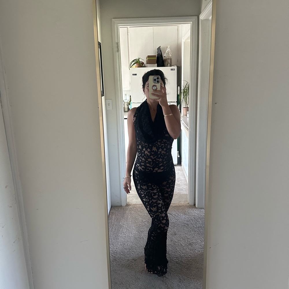 Black Lace Jumpsuit